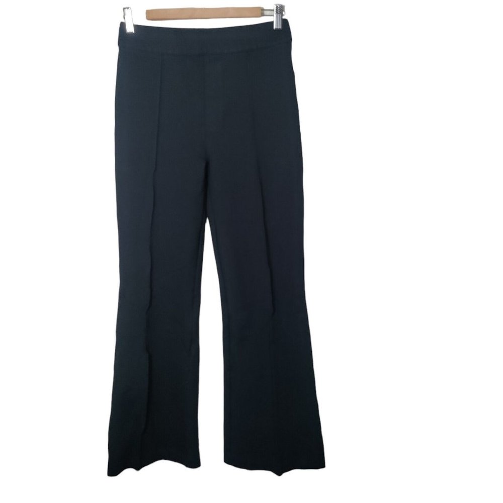 SPANX 20252R The Perfect Pant in Black Knit Ponte Hi-Rise Flare, Women's Medium